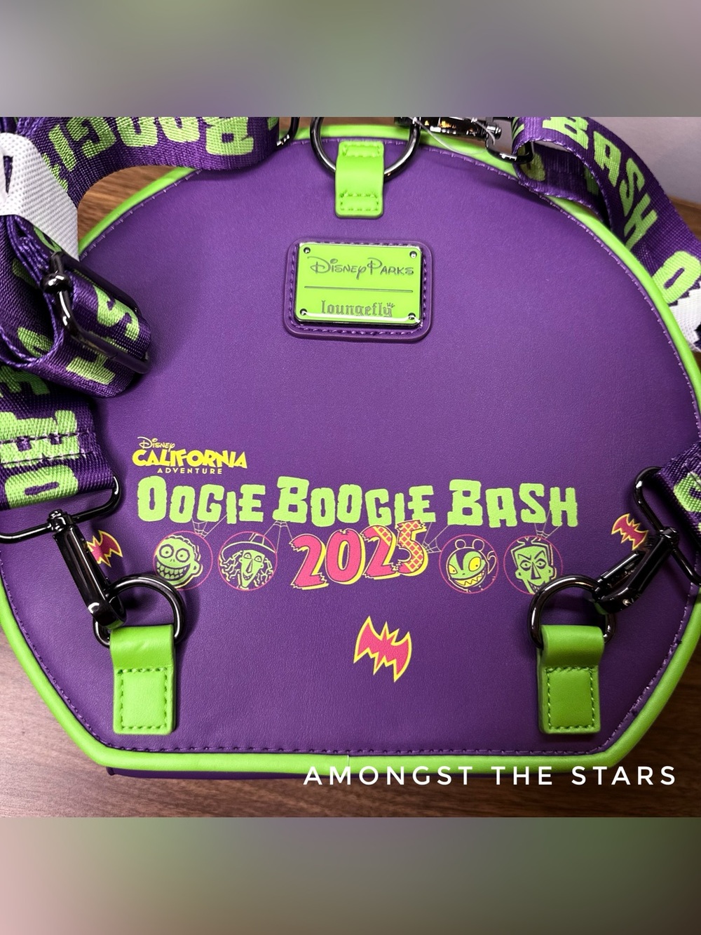 Loungefly Disney Oogie Boogie Bash Glow In the Dark Convertible Backpack Bag - Picture 7 of 12